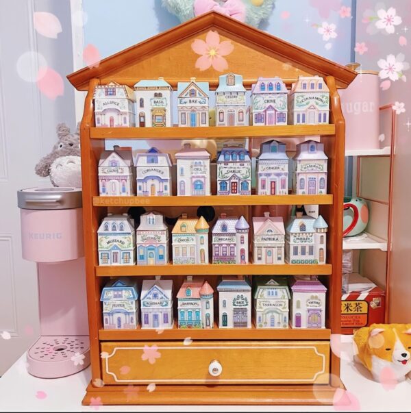 1989 Lenox Spice Village 24-Piece Set with Original Display Rack – Excellent Condition