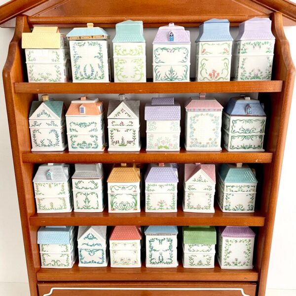 1989 Lenox Spice Village 24-Piece Set with Original Display Rack – Excellent Condition - Image 3