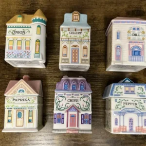 Lenox Spice Village 6 Pc Spice Jar Set #2