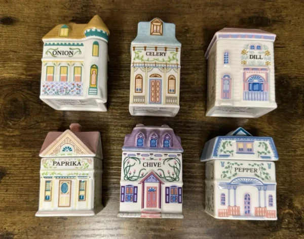 Lenox Spice Village 6 Pc Spice Jar Set #2