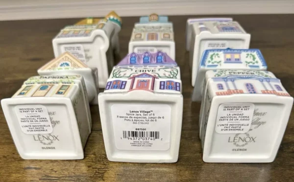 Lenox Spice Village 6 Pc Spice Jar Set #2 - Image 8