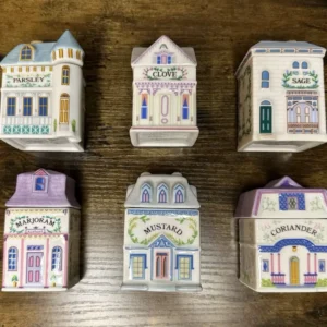 Lenox Spice Village 6 Pc Spice Jar Set #3