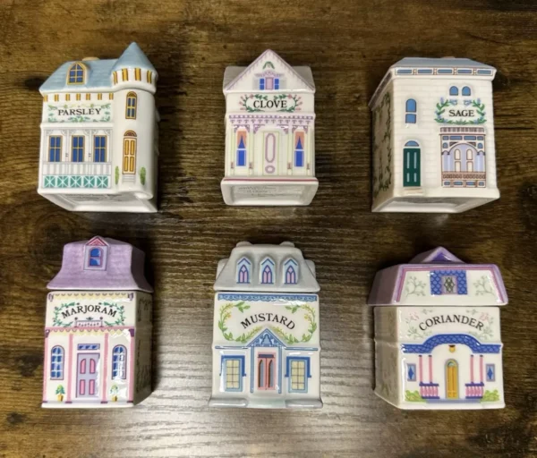 Lenox Spice Village 6 Pc Spice Jar Set #3
