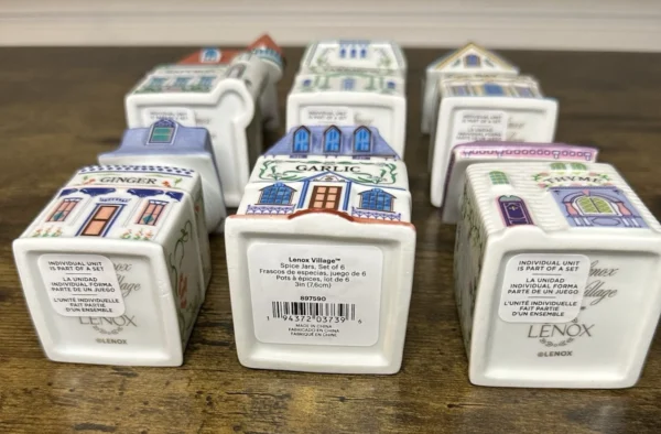 Lenox Spice Village 6 Pc Spice Jar Set #4 - Image 9